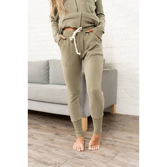 AMPERSAND AVE Pants - NEW AMPERSAND AVE waffle knit jogger in willow